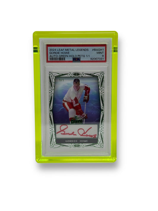 PSA Graded Card Slab Tinted Neon Green